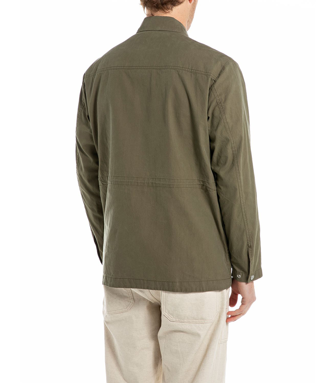 ミリタリー風オーバーシャツ 詳細画像 マッドグリーン 2